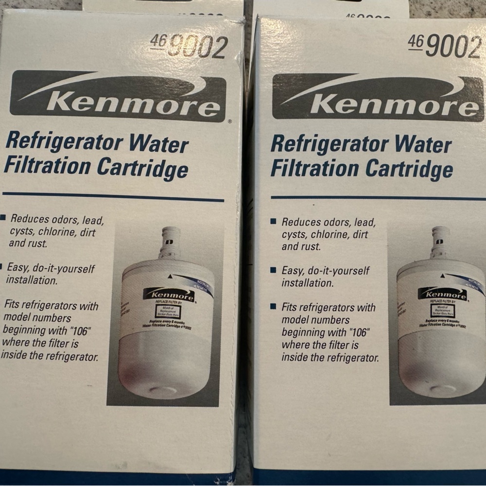 2 New Filter Refrigerator Cartridge made for Kenmore #46-9002.